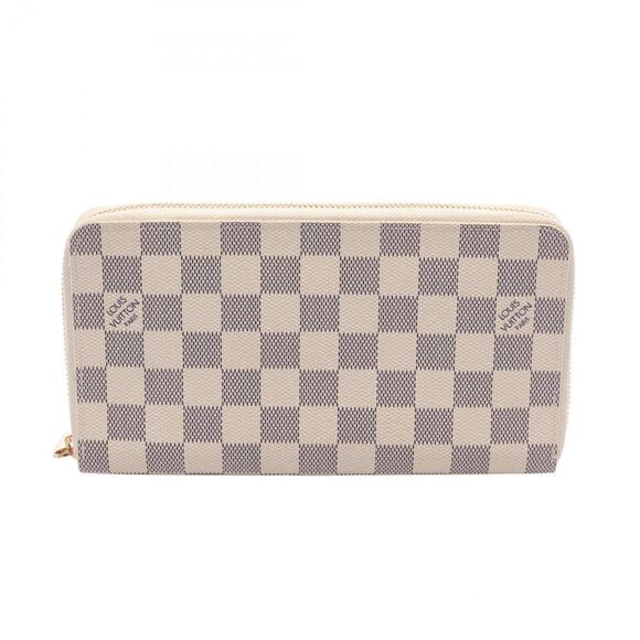 LOUIS VUITTON White Damier Leather Wallet - Picture 1 of 6